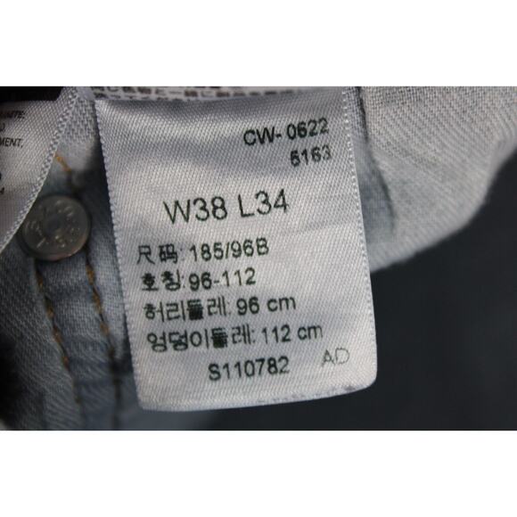 Levis 559 Relaxed Straight Jeans Men 38x34 Blue Denim Casual Classic - Picture 3 of 10